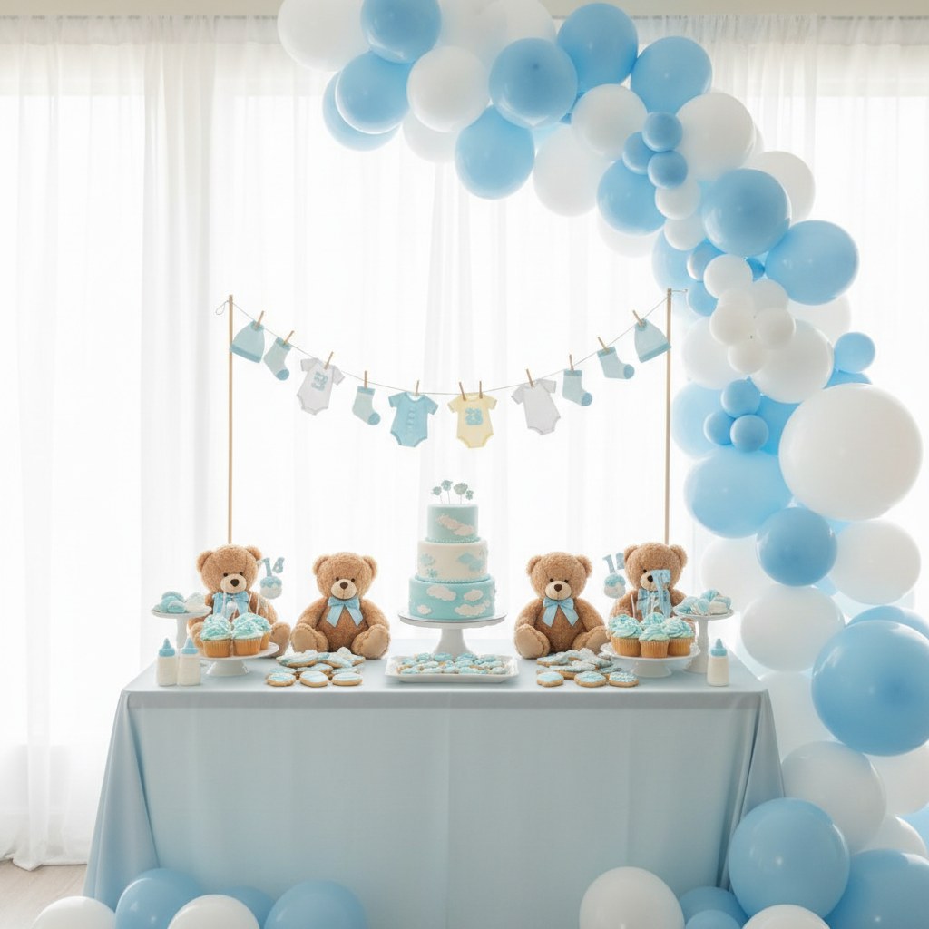 Baby shower balon süslemesi
