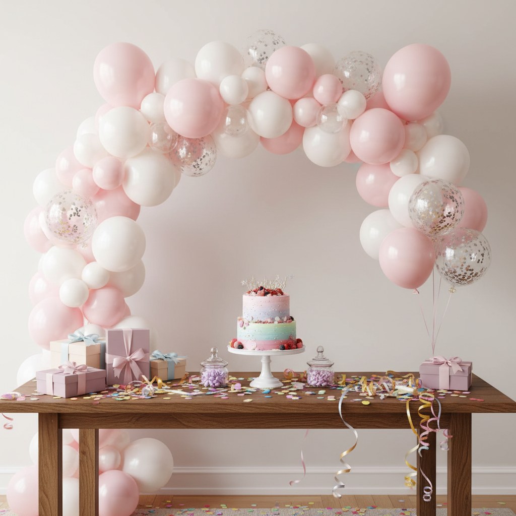 Balon kemeri — pastel tonlar